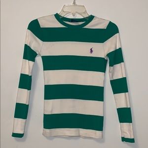Polo Ralph Lauren Sport green/white long sleeves